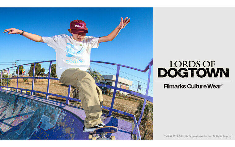 Filmarks Culture Wear『ロード・オブ・ドッグタウン』Tシャツ〈2種〉販売決定！